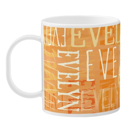 Signature Style Personalized Tableware Cup - Tangerine