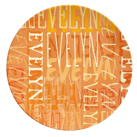 Signature Style Personalized Tableware Plate - Tangerine