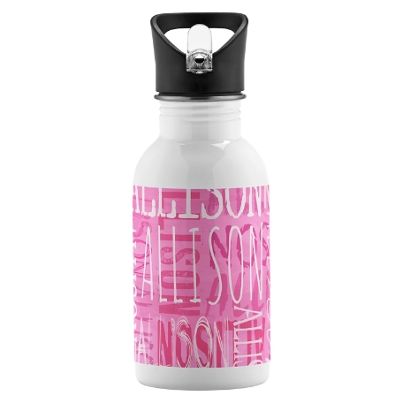 Signature Style Water Bottle - Hot Pink