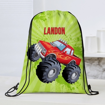 Extreme Sports Allover Print Drawstring Bag