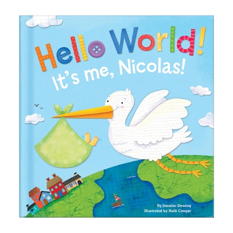 i See Me!® Hello World! Personalized Board Book - Blue