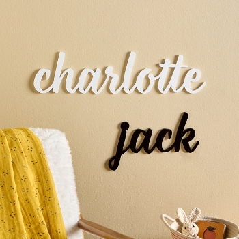 Single Name Lasered Acrylic Wall Sign