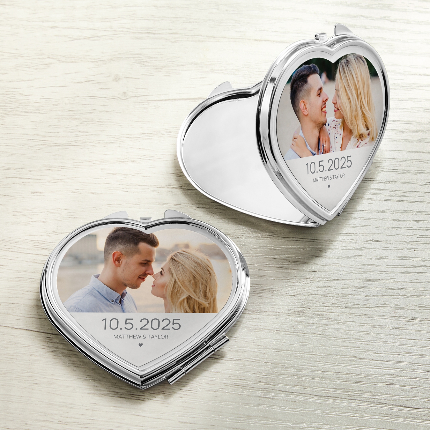 Our Special Day Photo Heart Mirror