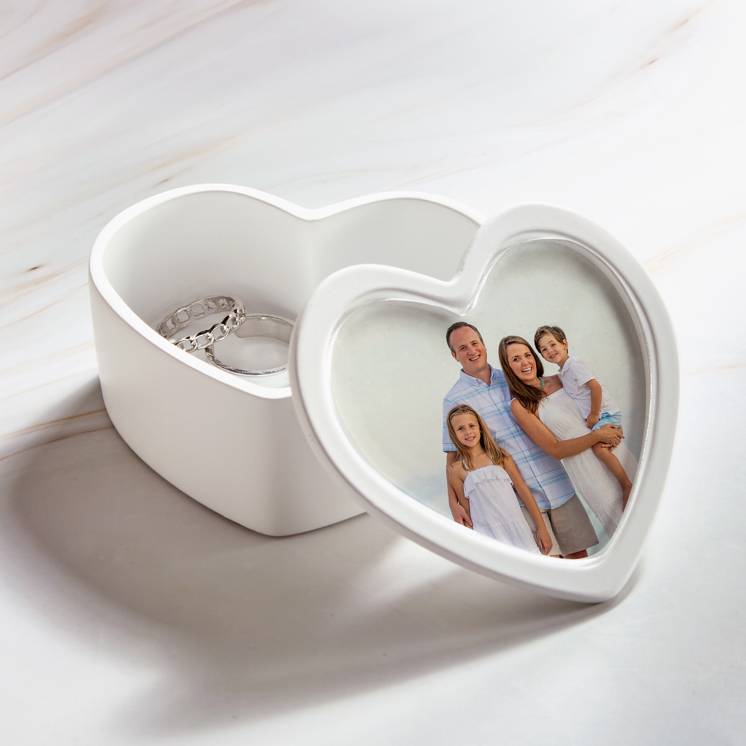 Picture Perfect Photo Heart Keepsake Box