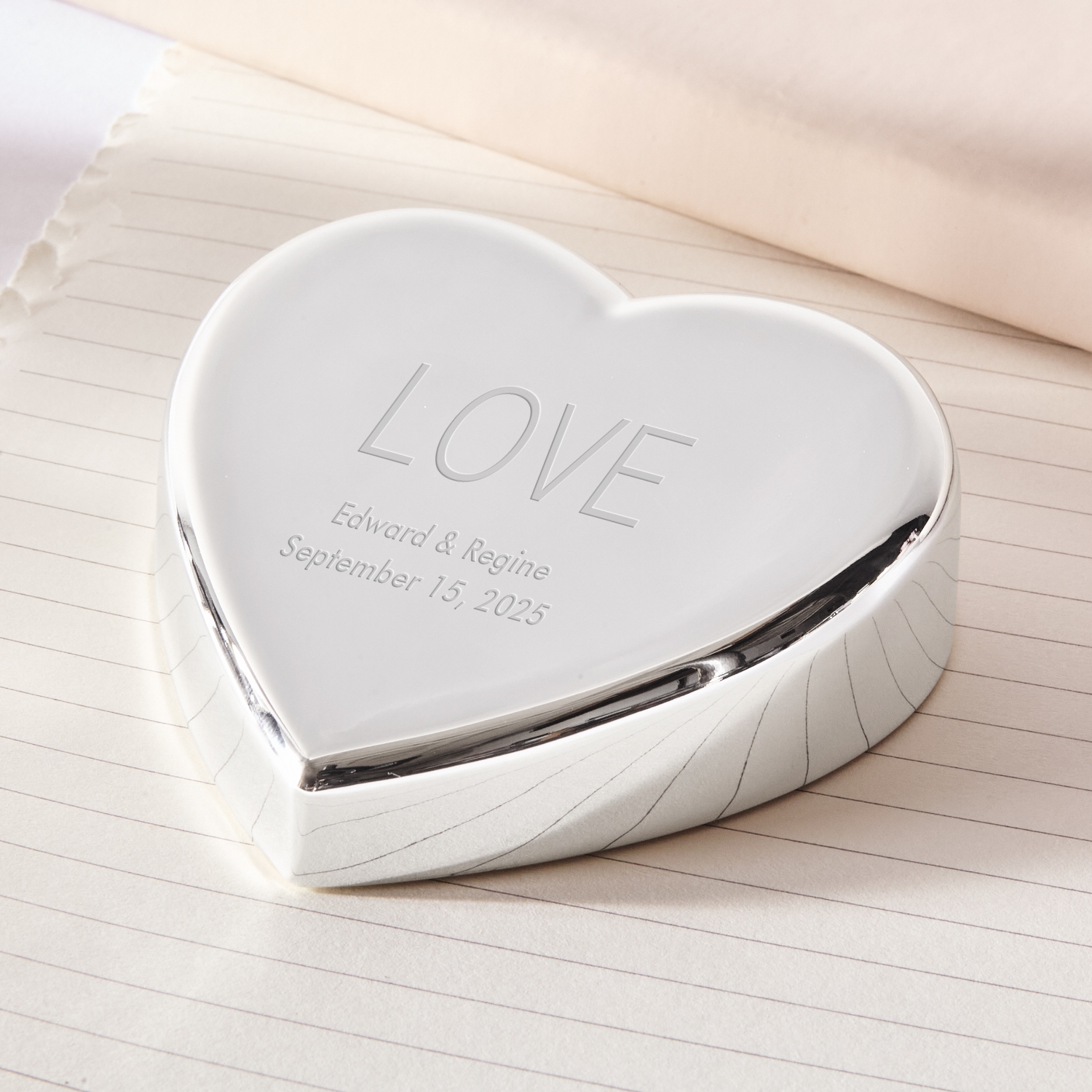 Romantic Heart Paperweight