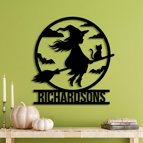 Moonlight Witch Lasered Acrylic Wall Sign