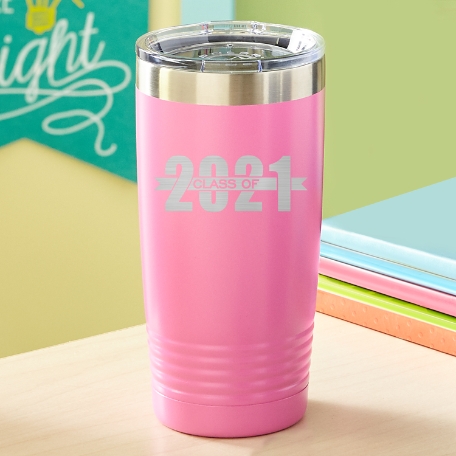 Graduation Banner Year Insulated Tumbler-Pink