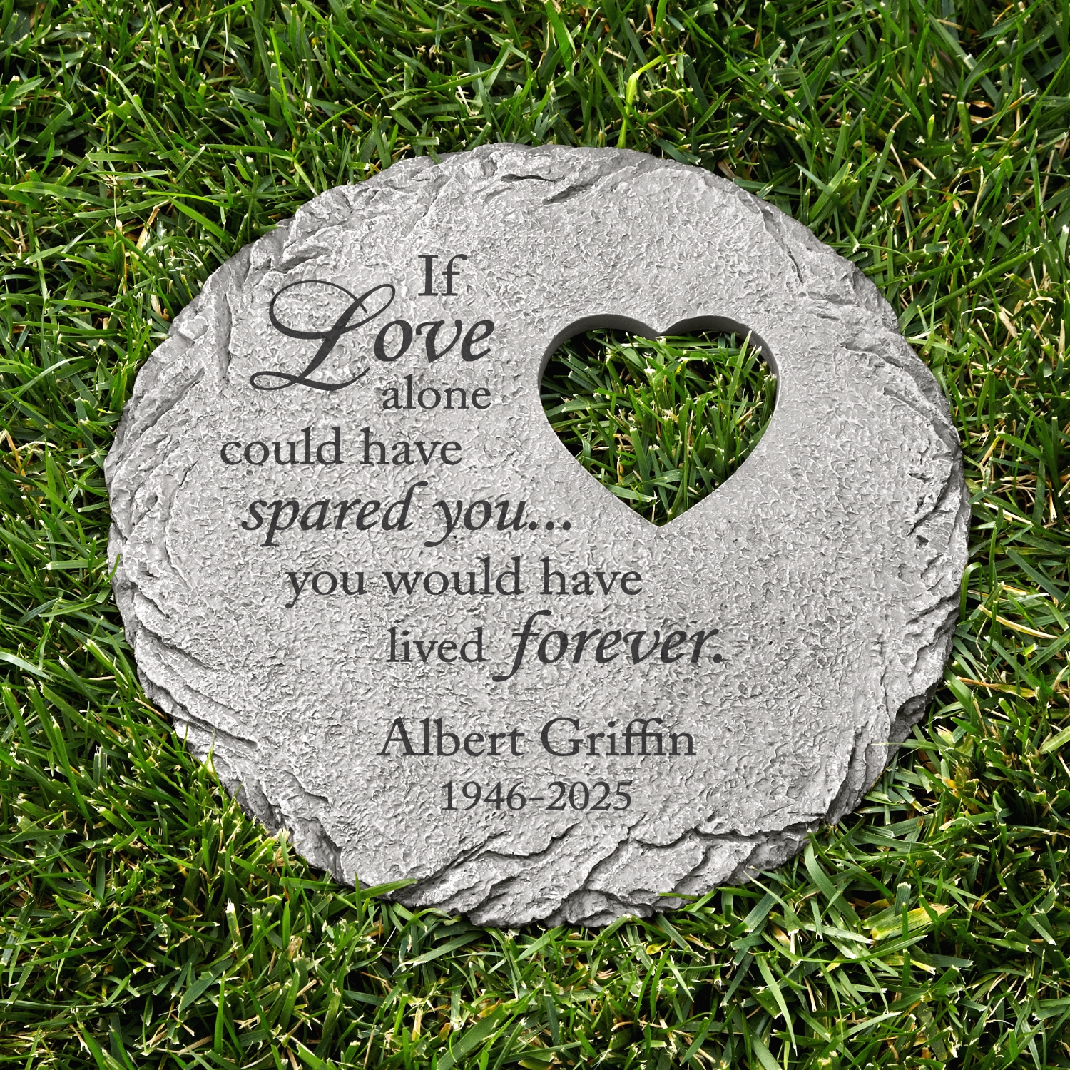 Heartfelt Memorial Garden Stone