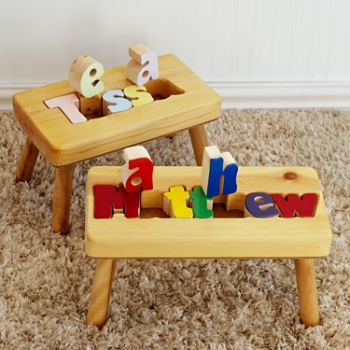 Personalized Puzzle Step Stools