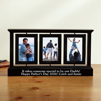 Black Distressed Swivel Frame