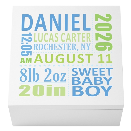 Baby's Precious Memories Box - Blue