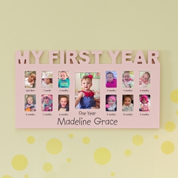 Baby's First Year Personalized Photo Frame