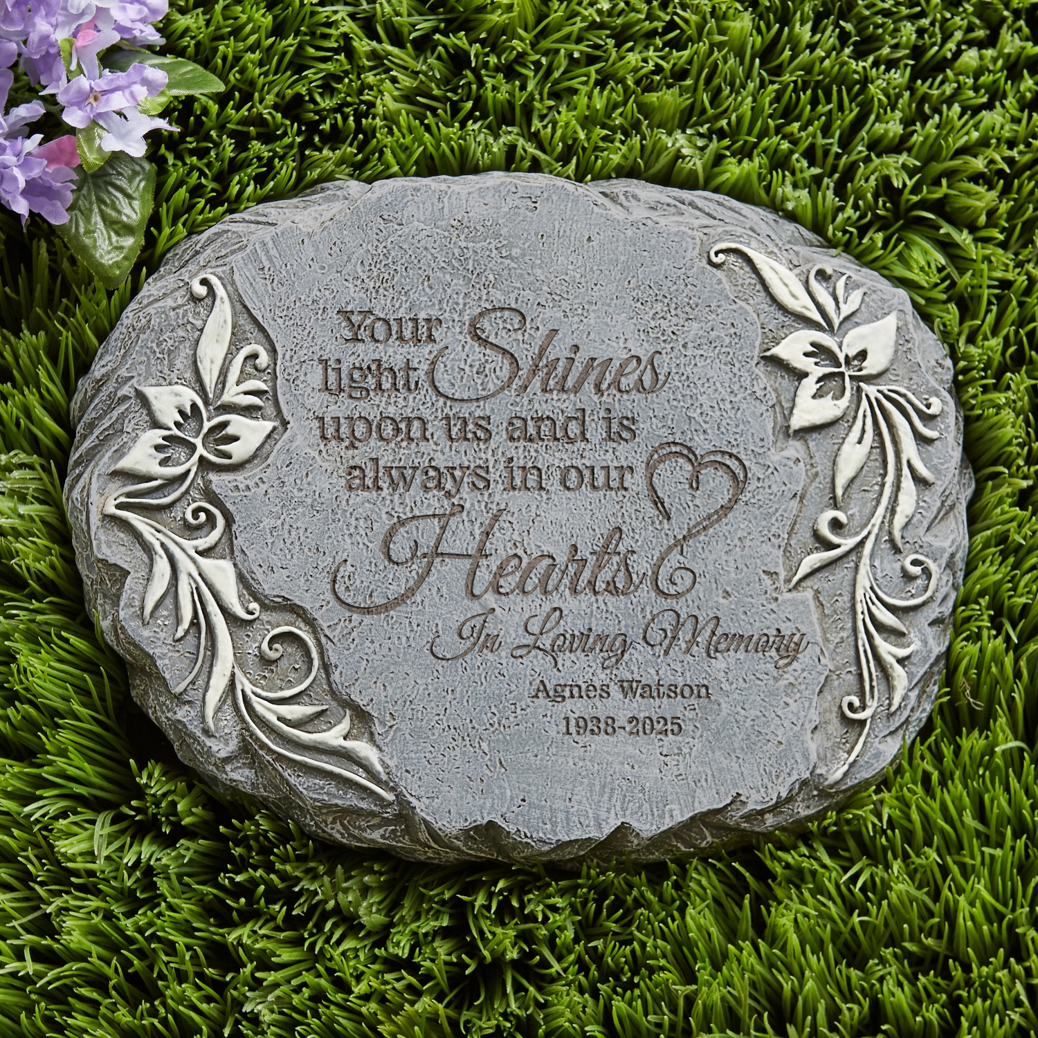 Let Love Shine Memorial Garden Stone