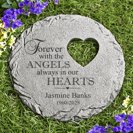 In Our Hearts Memorial Garden Stone