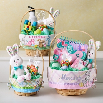Premium Embroidered Easter Basket