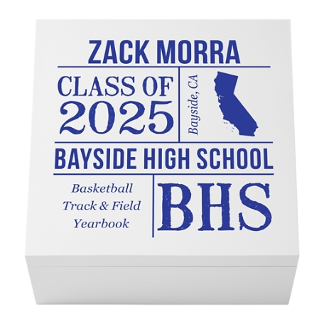 All About the Graduate Keepsake Box - Blue