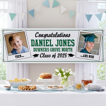 Time Flies Graduation Personalized Photo Banner