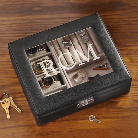 Leather Watch Box & Storage Valet