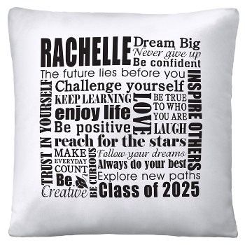 Dream Big Graduate Personalized Cushion