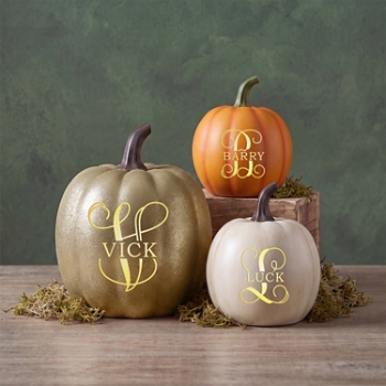 Light-Up Name & Initial Pumpkin