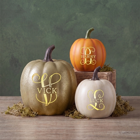 Light-Up Name & Initial Pumpkin