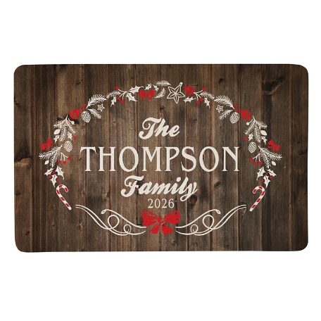 Rustic Christmas Doormat - 17x27