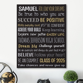 Inspirational Wisdom Personalized Canvas
