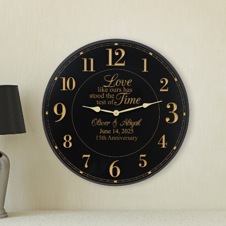 Test of Time Anniversary Wall Clock