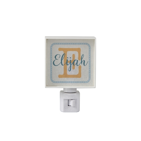 Collage Name Nightlight - Blue