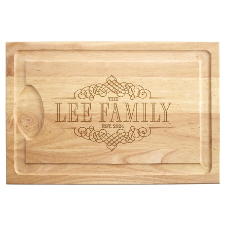 Decorative Name Maple Wood Cutting Board