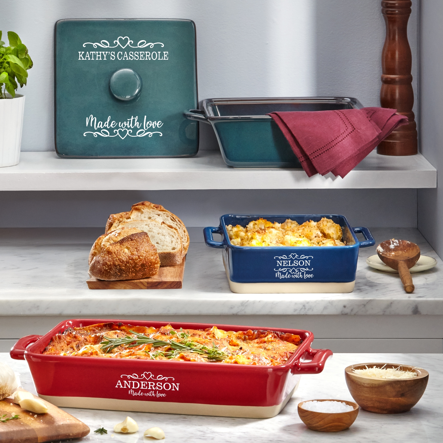 Crafted With Love Personalized Stoneware Collection