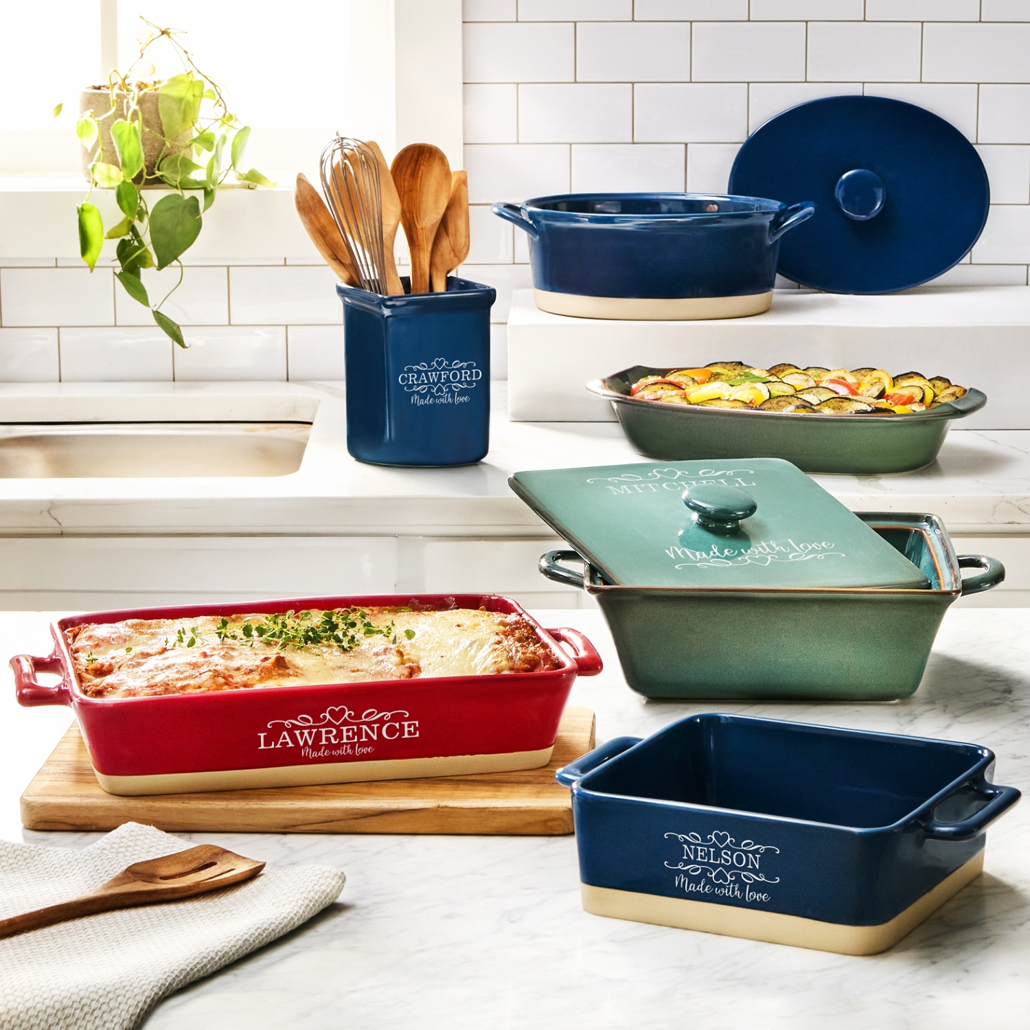 Crafted With Love Personalized Stoneware Collection