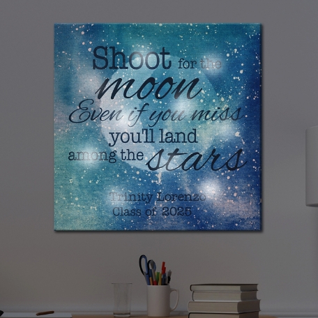 TwinkleBright® LED Shoot For The Moon Canvas