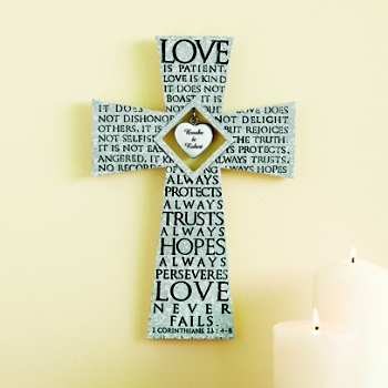 Love is Patient Personalized Heart Cross