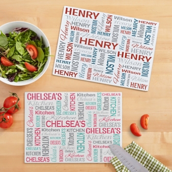 You Name It! Signature Glass Cutting Board