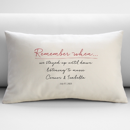 Remember When Throw Pillow