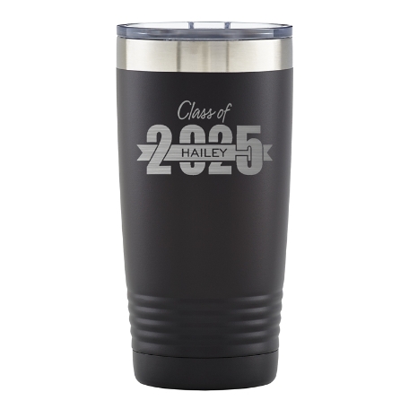 On-The-Go Graduation Insulated Tumbler-Black-Banner Year
