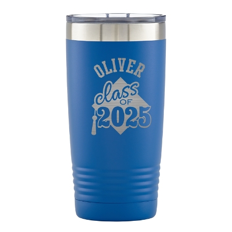 On-The-Go Graduation Insulated Tumbler - Blue Class of Cap