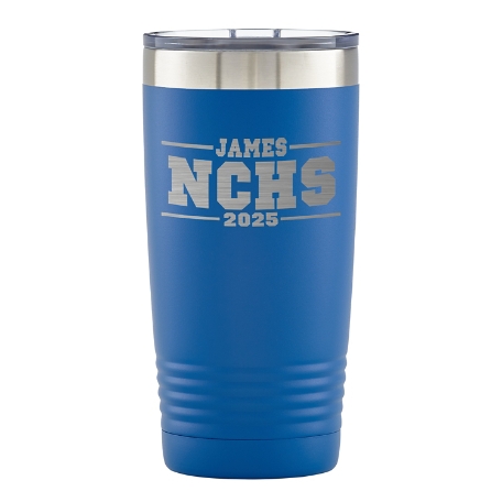 On-The-Go Graduation Insulated Tumbler - Blue School Pride