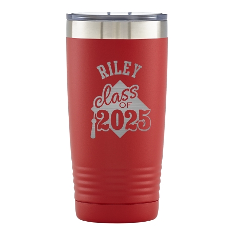 On-The-Go Graduation Insulated Tumbler - Red Class of Cap
