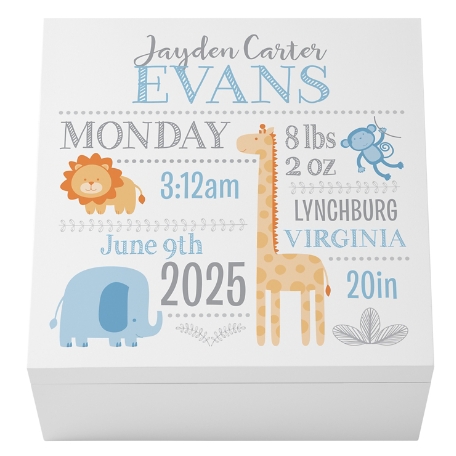 Baby's First Keepsake Box - Blue