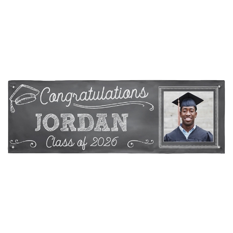 Class Act Graduation Photo Banner - 6 ft