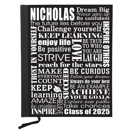 Dream Big Graduation Notebook - Black