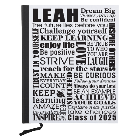 Dream Big Graduation Notebook - White