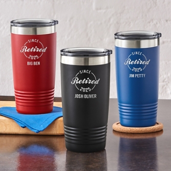 Celebratory Retirement Personalized Insulated Tumbler