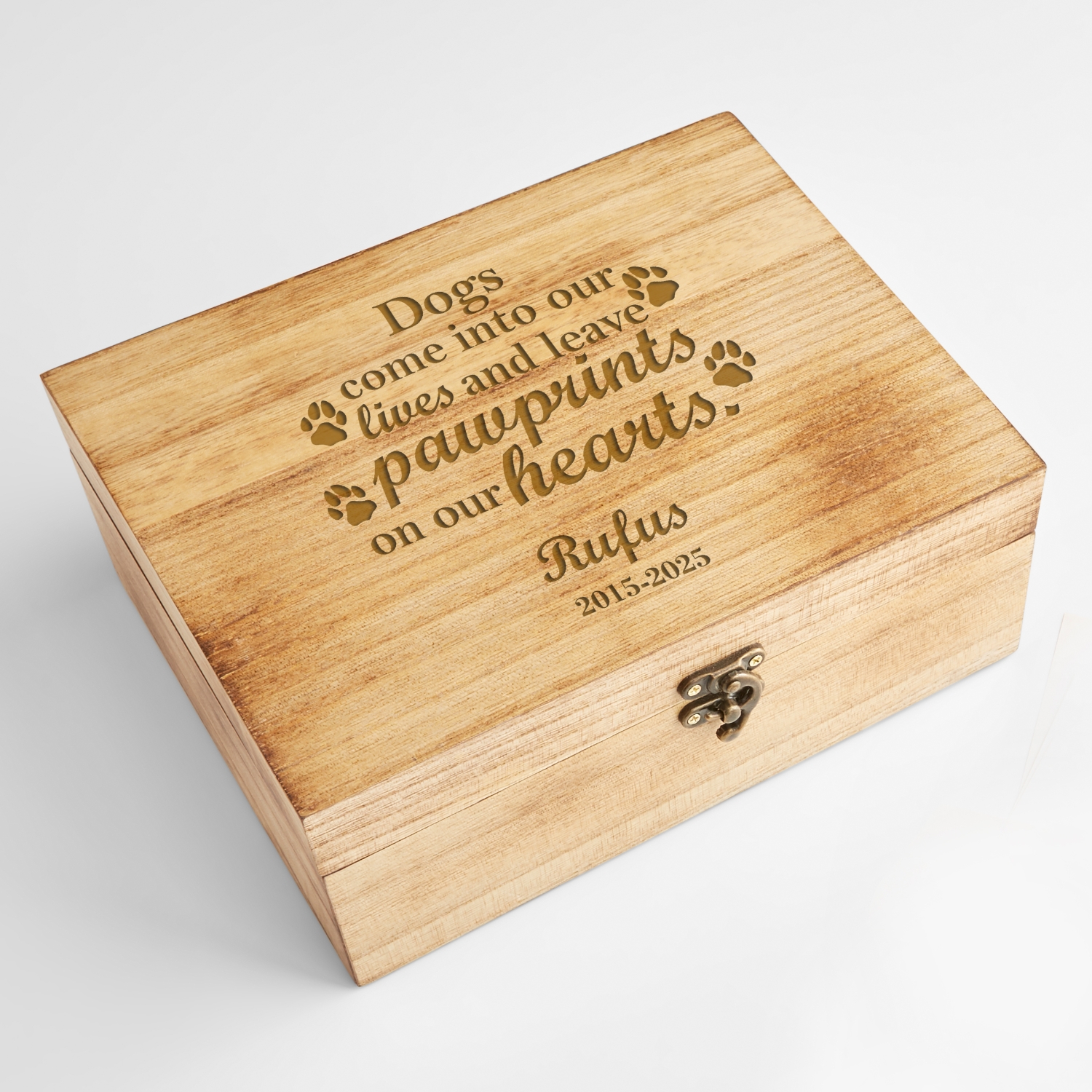 Pawprints in Heaven Keepsake Box