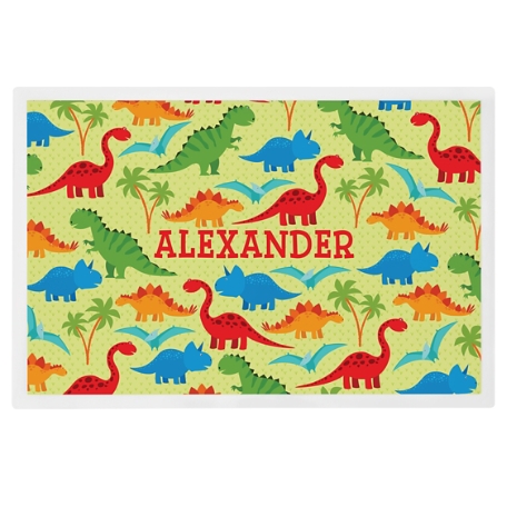 Tossed Print Tableware Placemat - Dino