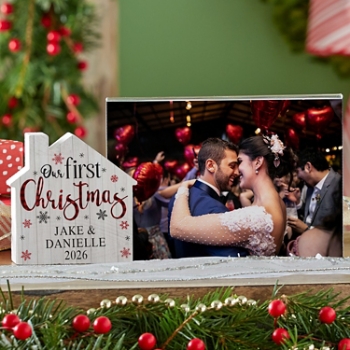 Our First Christmas House Frame