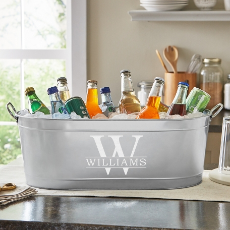Personalized Name & Initial Beverage Tub