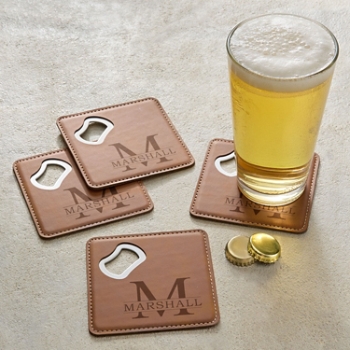 Name & Initial Bottle Opening Coasters